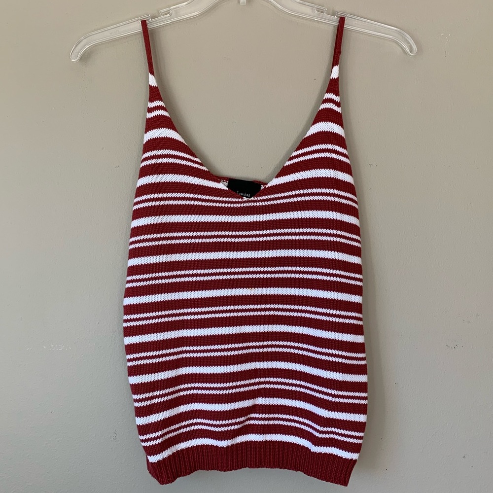 Anthropologie Lumiere Sweater Knit Stripe Tank Top